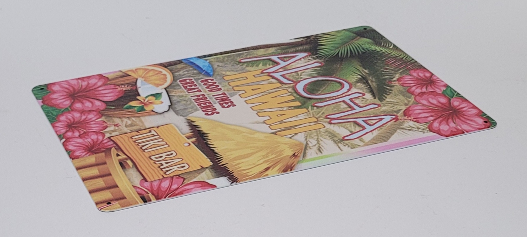 Aloha Hawaii Tiki Bar wandbord van metaal
