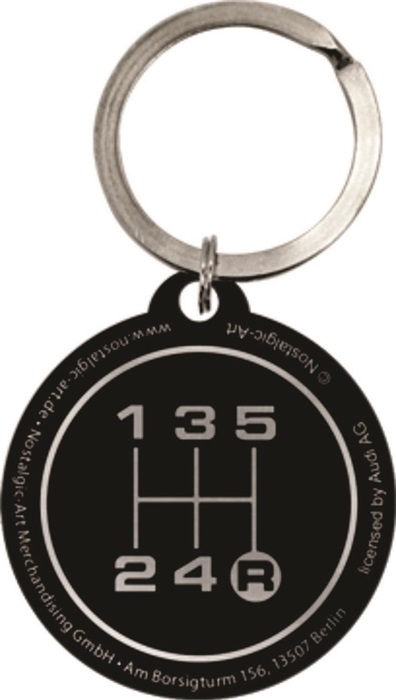Audi sleutelhanger key chain rond
