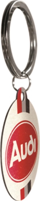 Audi sleutelhanger key chain rond