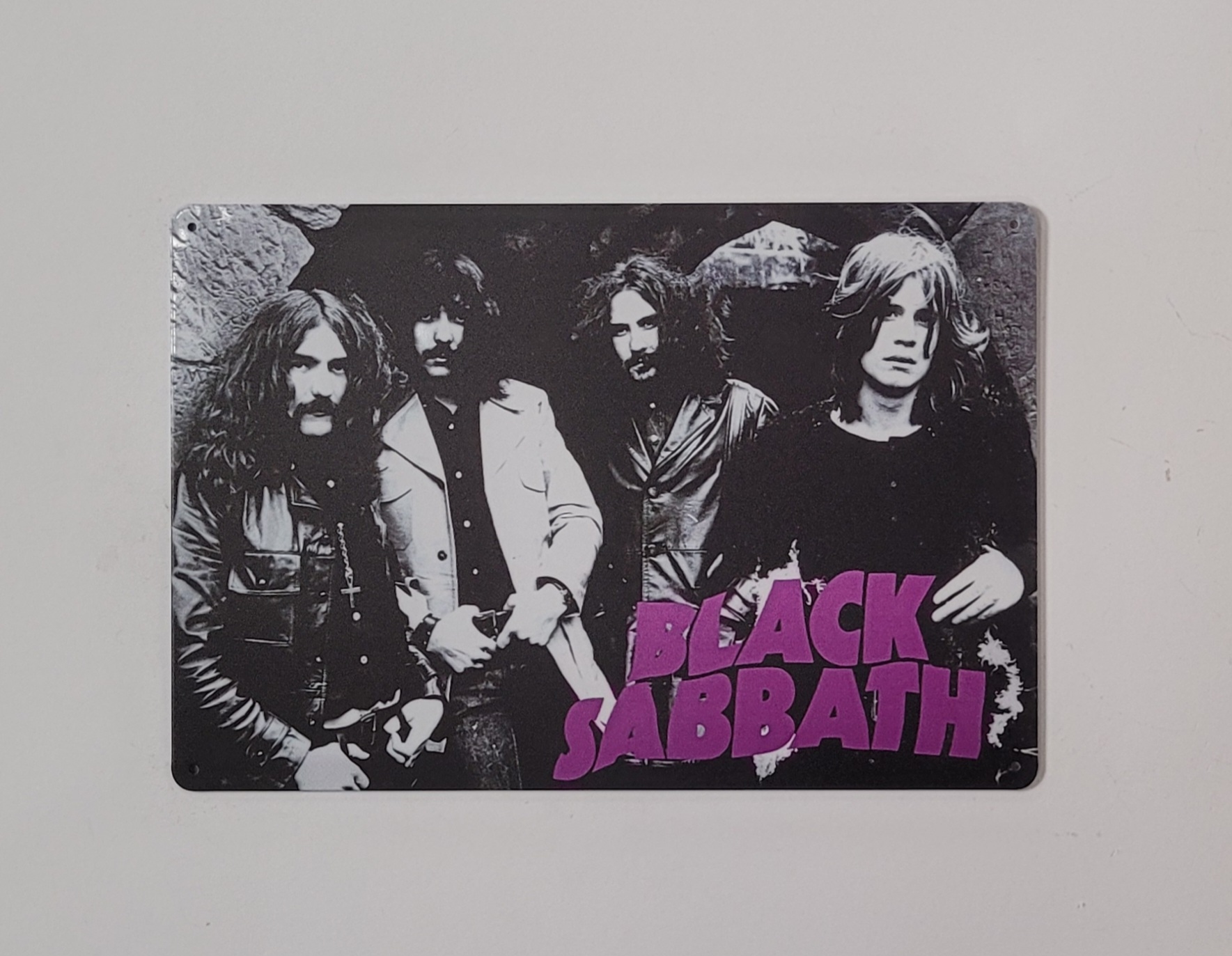Black Sabbath Foto wandbord van metaal