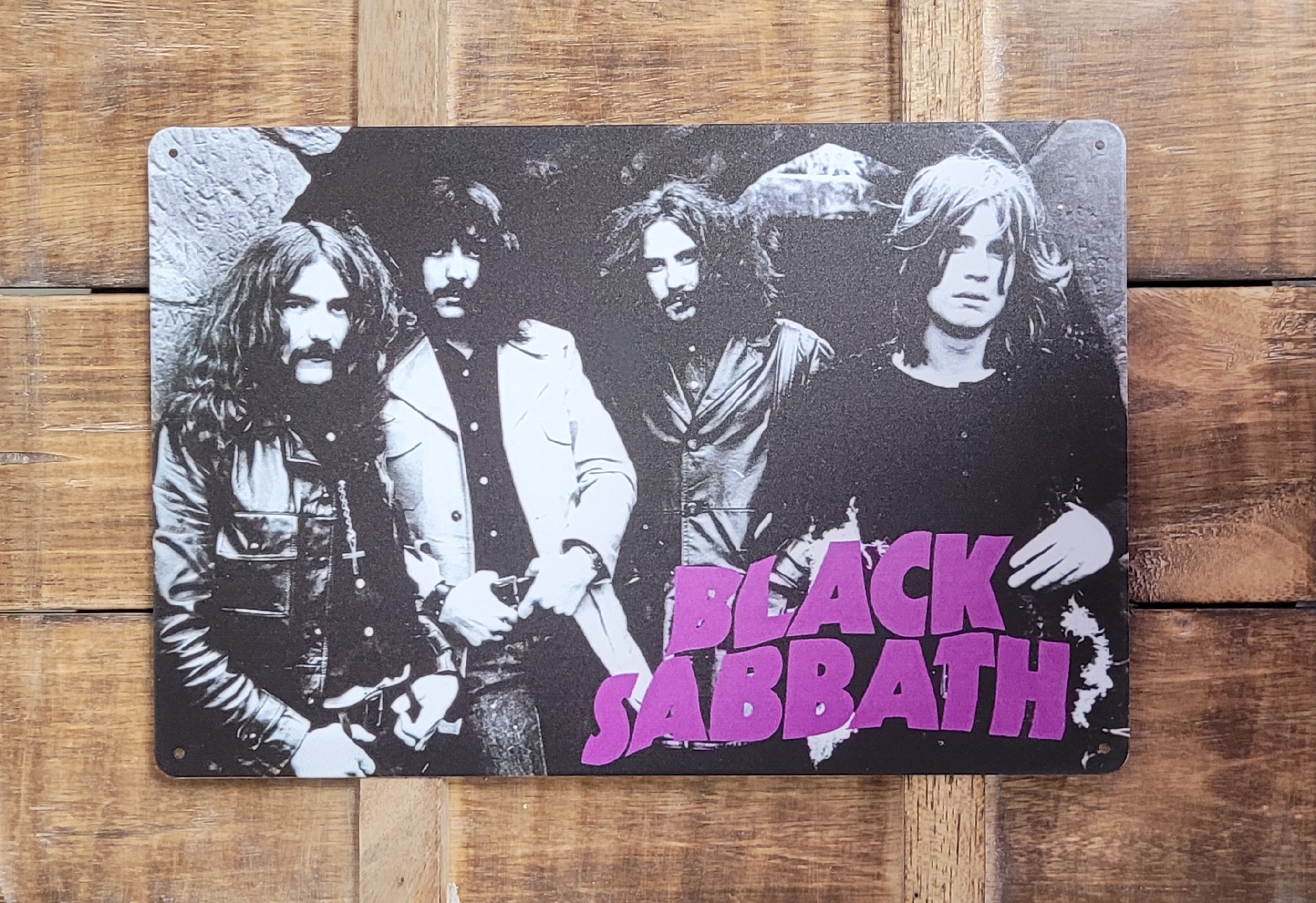 Black Sabbath Foto wandbord van metaal