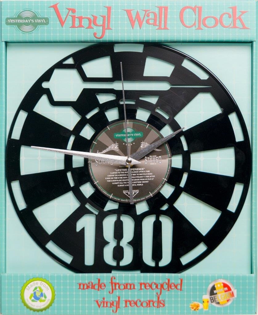 Darts vinyl klok 180