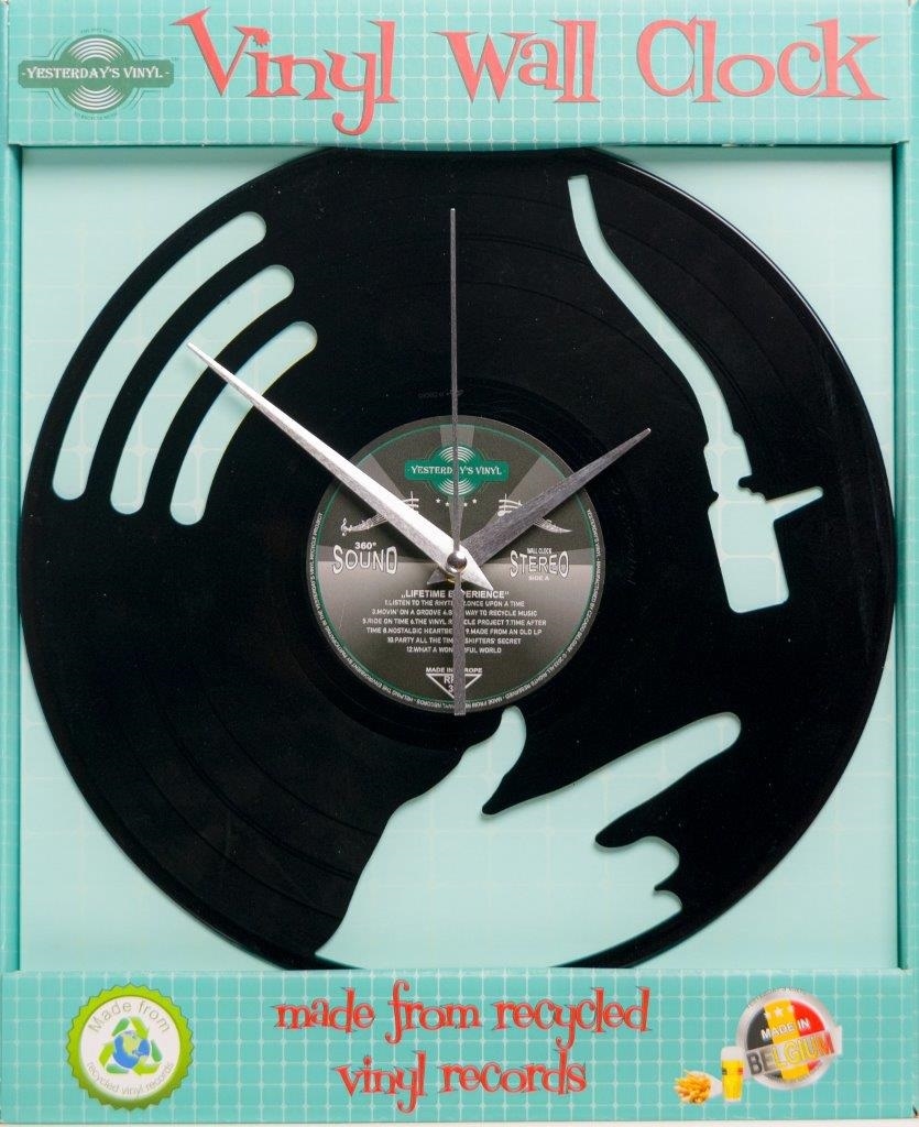 DJ disc jockey platenspeler vinyl klok