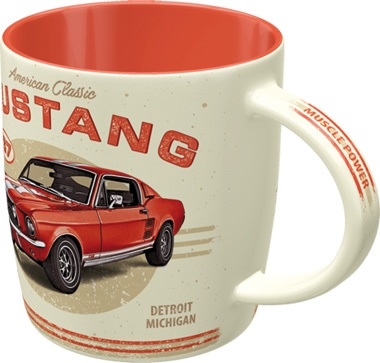 Ford mustang gt 1967 red mok beker