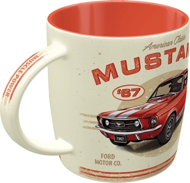 Ford mustang gt 1967 red mok beker