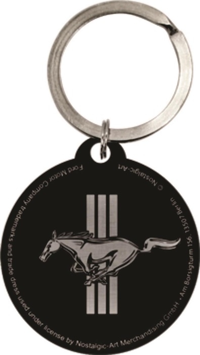 Ford mustang sleutelhanger key chain rond