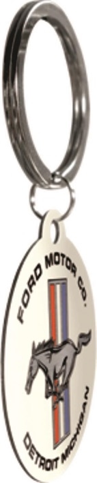 Ford mustang sleutelhanger key chain rond