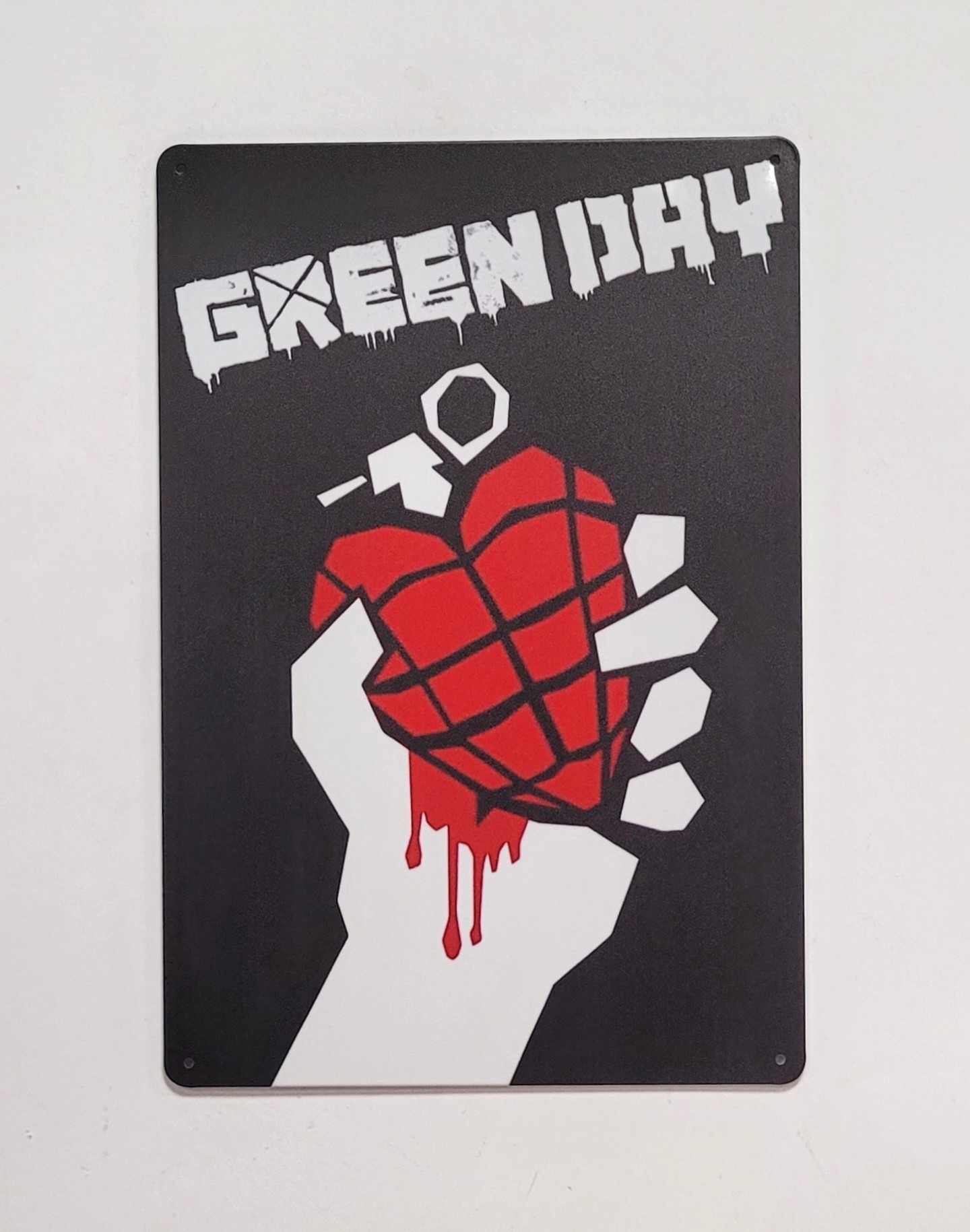 Green Day American Idiot metalen reclamebord