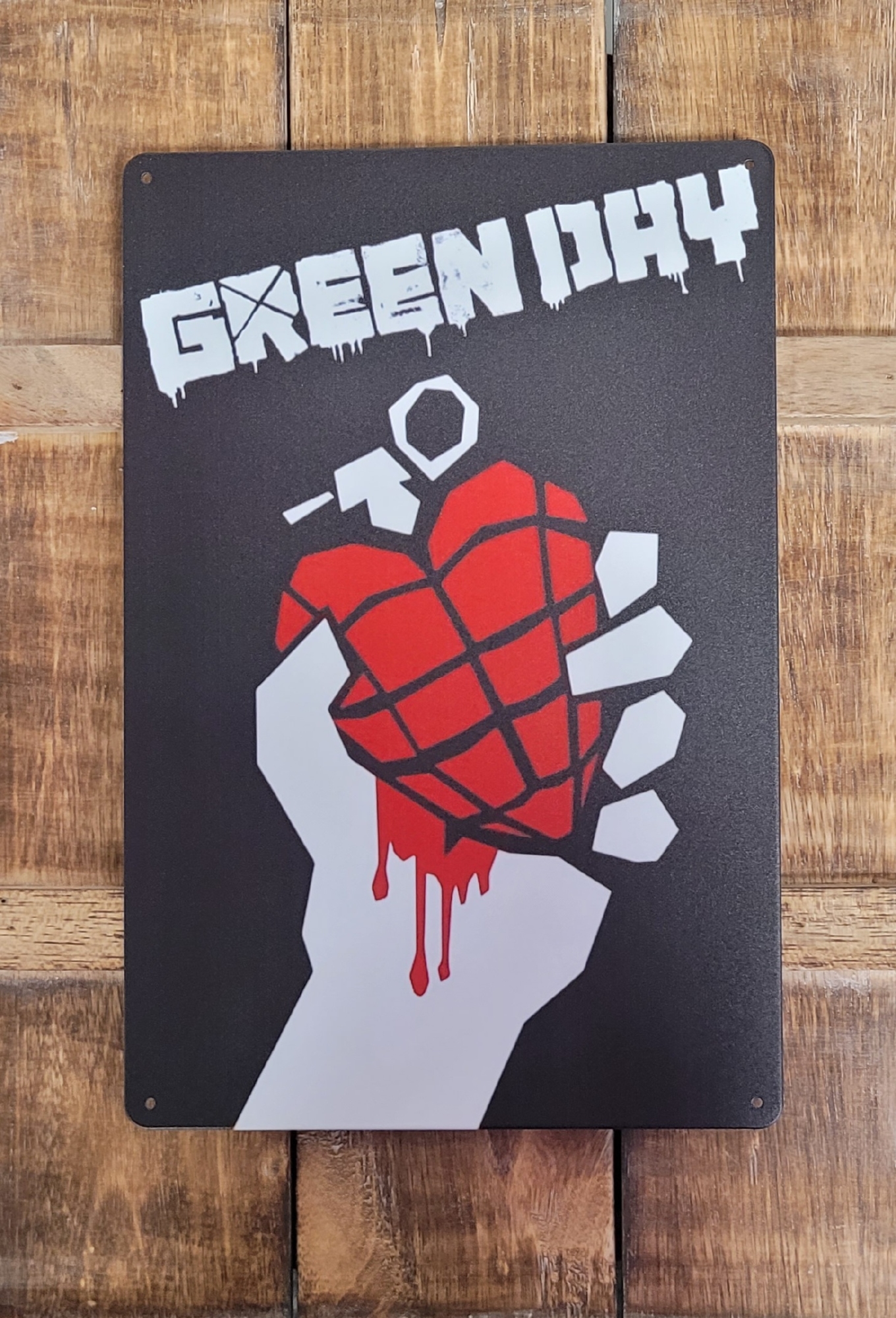 Green Day American Idiot metalen reclamebord