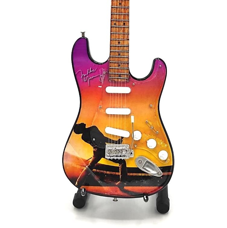 Mini gitaar Freddie Mercury Queen Gekleurd