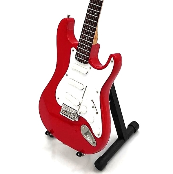 Mini gitaar Mark Knopfler Rood