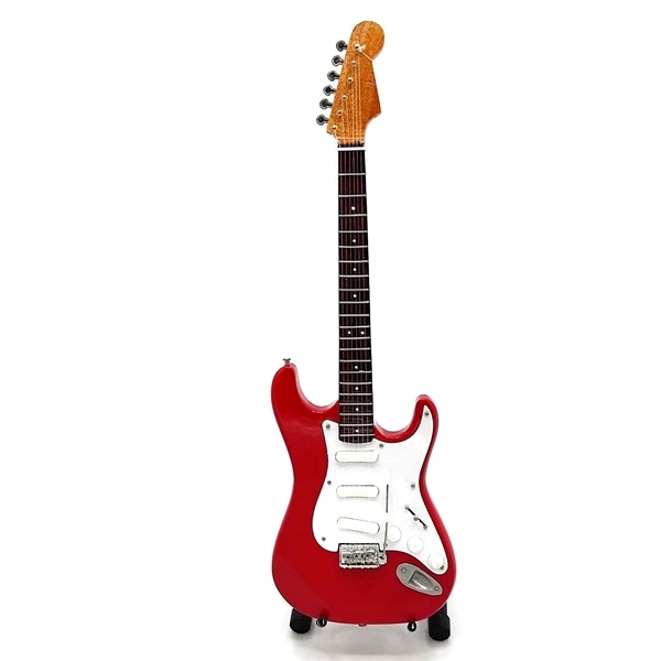 Mini gitaar Mark Knopfler Rood