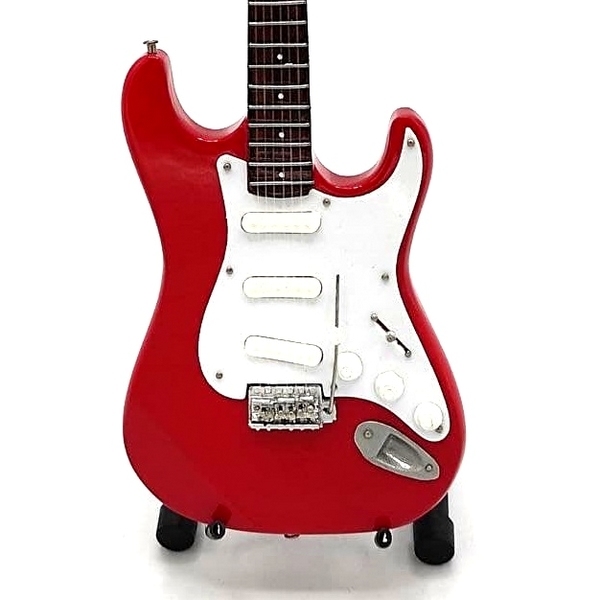 Mini gitaar Mark Knopfler Rood
