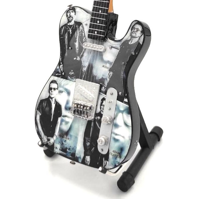 Mini Gitaar U2 Band foto's