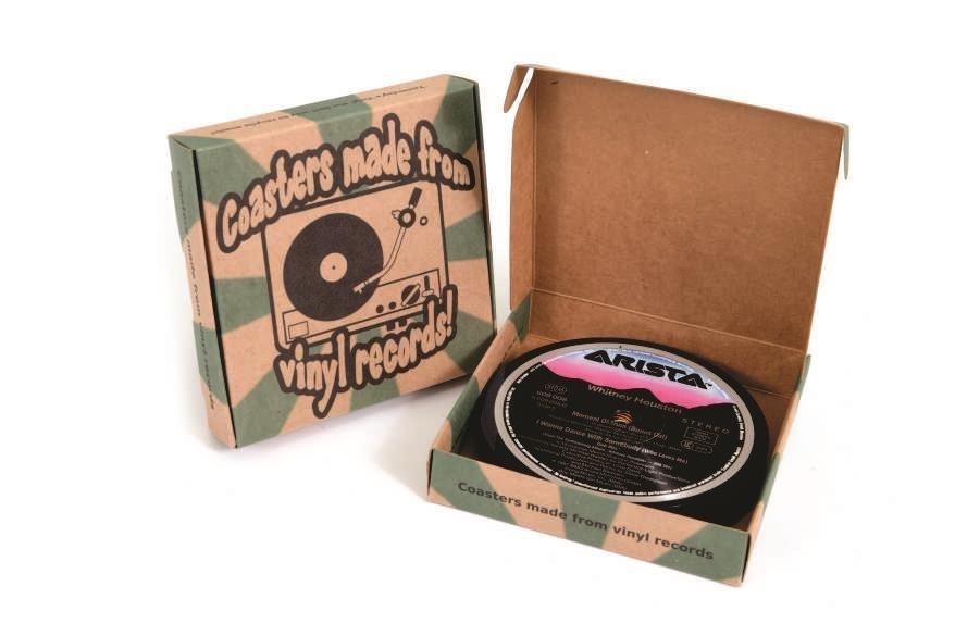 Vinyl coasters assorti 10 stuks