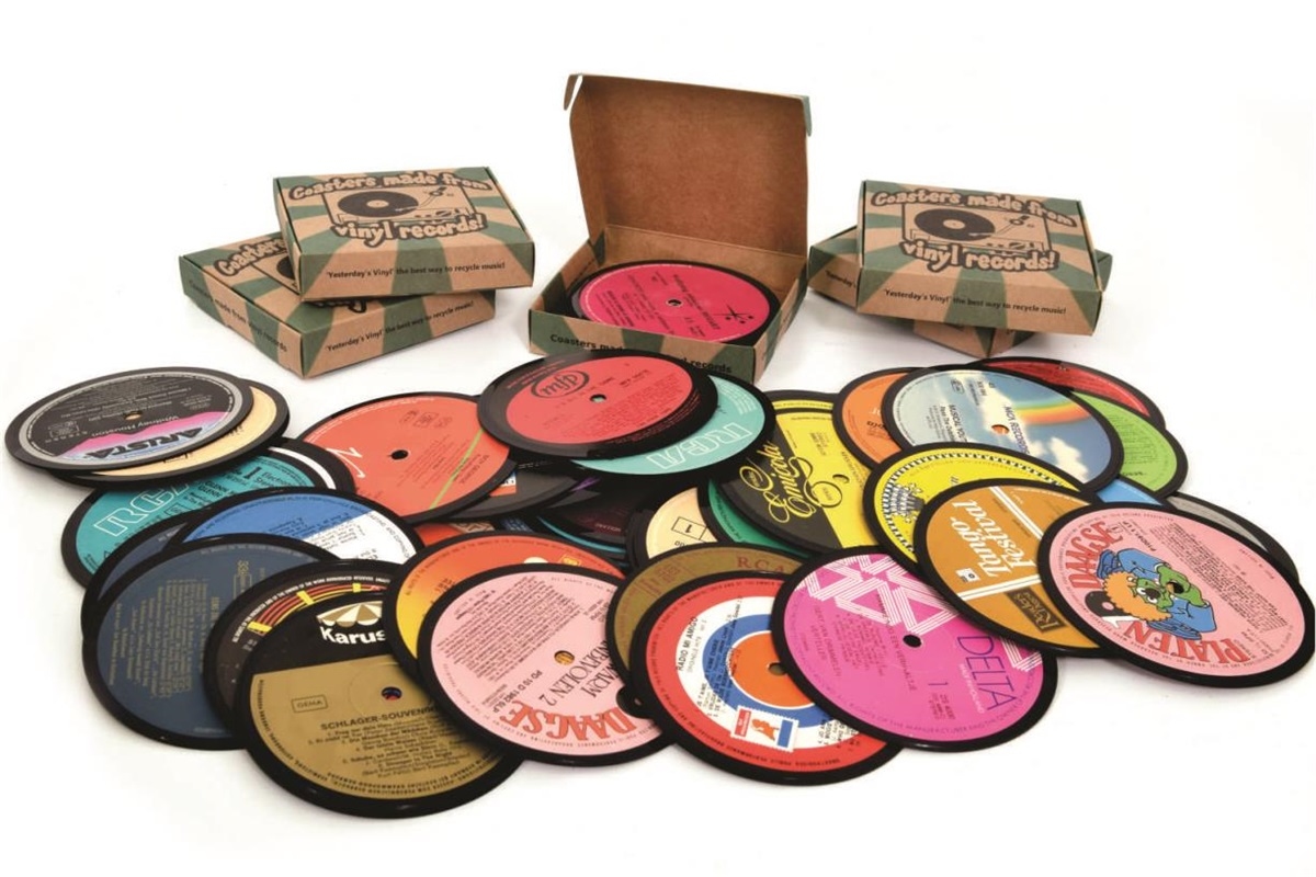 Vinyl coasters assorti 10 stuks