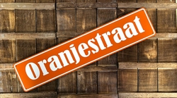 Oranjestraat wandbord straatbord dibond