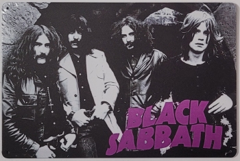 Black Sabbath Foto wandbord van metaal